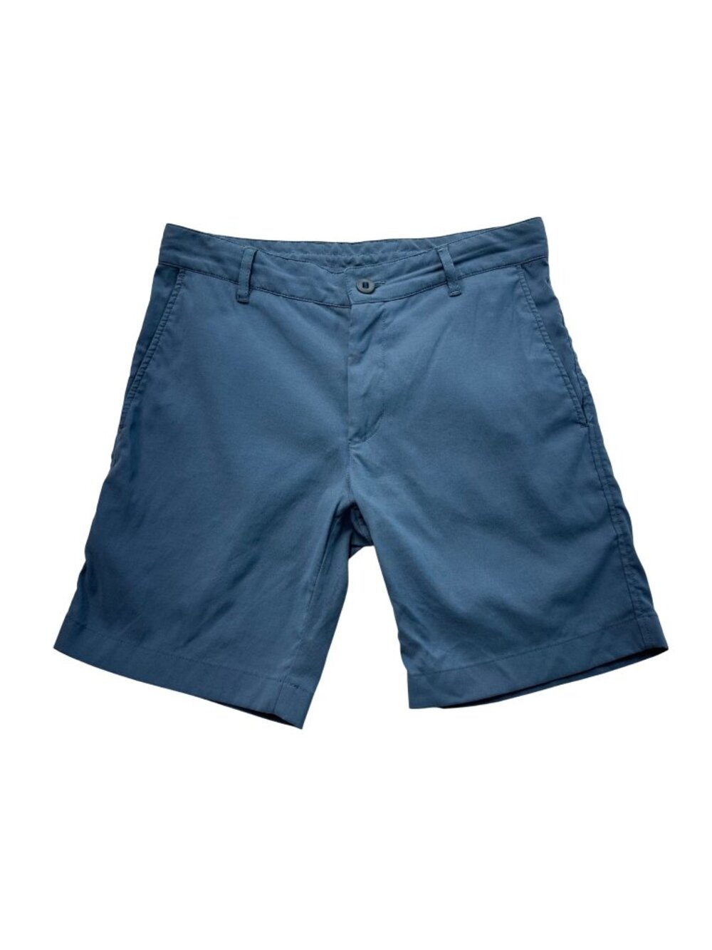 Outlier Mens Swedish F Cloth Shorts Size 29 Blue 8" Inseam Stretch Tech